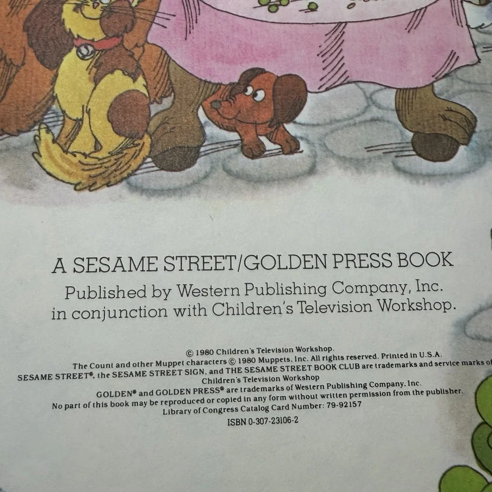 Sesame Street Book Lot 7 Vintage‎ Grover Big Bird Count Muppets 1970s 80s